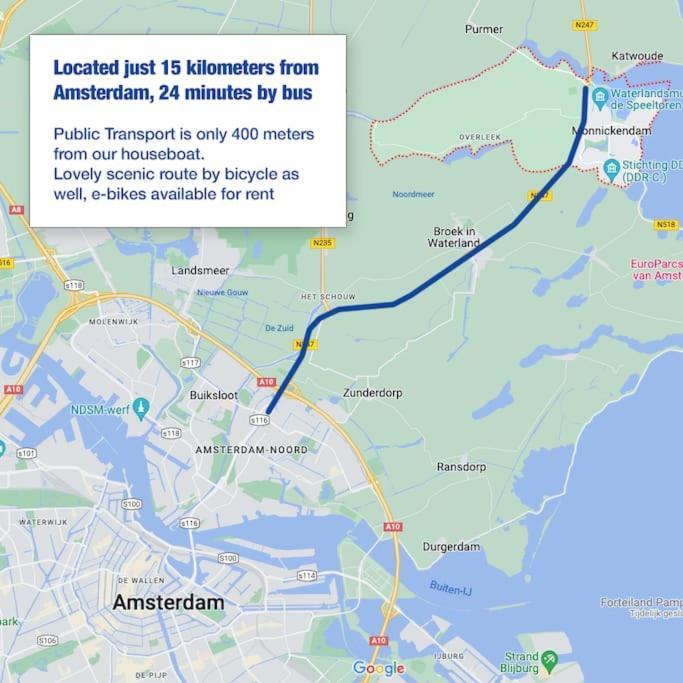 ホテル Modern, Brand New Houseboat Near Amsterdam モニキンダム エクステリア 写真